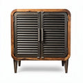 Meuble de rangement en bois et métal noir dimensions 80 x 45 x 70cm
